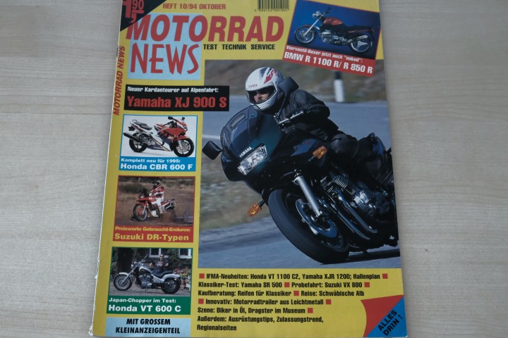 Deckblatt Motorrad News (10/1994)